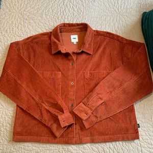 VANS women burnt orange corduroy jacket